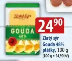 Bala Zlatý sýr Gouda 48% plátky nabídka
