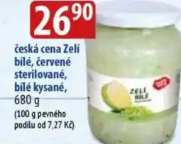 Bala Česká cena Zelí bílé, červené sterilované, bílé kysané nabídka