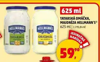 Penny Market TATARSKÁ OMÁČKA, MAJONÉZA HELLMANN'S, 625 ml nabídka