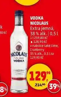 Penny Market VODKA NICOLAUS Extra jemná, 38% alk., 0,5 l nabídka
