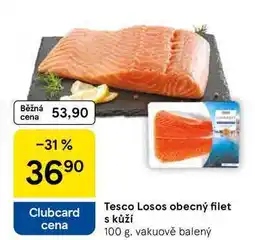 Tesco Tesco Losos obecný filet s kůží, 100 g nabídka