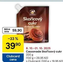 Tesco Cassonade Skořicový cukr, 200 g nabídka