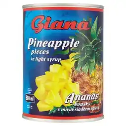 Tesco Giana Ananas 565g, vybrané druhy nabídka