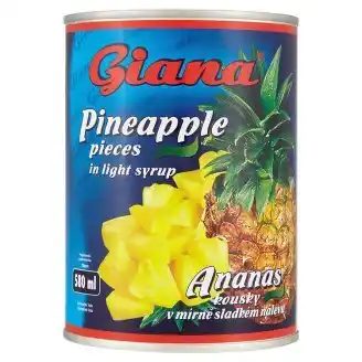 Tesco Giana Ananas 565g, vybrané druhy nabídka