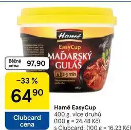 Tesco Hamé EasyCup, 400 g, více druhů nabídka