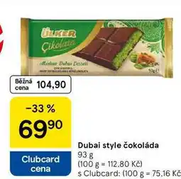 Tesco Dubai style čokoláda, 93 g nabídka