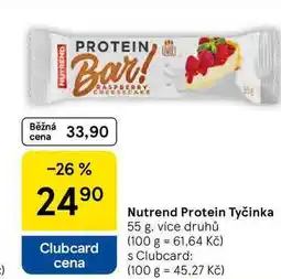 Tesco Nutrend Protein Tyčinka, 55 g nabídka