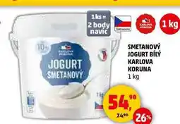Penny Market SMETANOVÝ JOGURT BÍLÝ KARLOVA KORUNA, 1 kg nabídka
