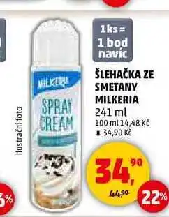 Penny Market ŠLEHAČKA ZE SMETANY MILKERIA, 241 ml nabídka