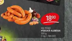 Flop PÍSECKÁ KLOBÁSA 100 g nabídka