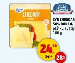 Penny Market SÝR CHEDDAR 50% BONI, 100 g nabídka