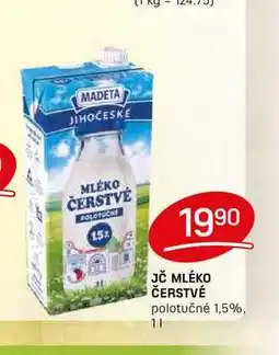 Flop JČ MLÉKO ČERSTVÉ polotučné 1,5%, 1l nabídka
