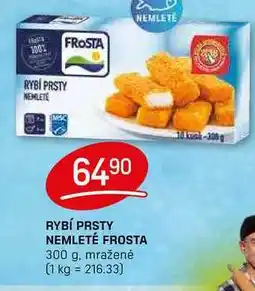 Flop RYBÍ PRSTY NEMLETÉ FROSTA 300 g, mražené nabídka