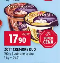 Terno Zott Cremore Duo 190 g nabídka