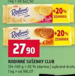 Terno Rodinné sušenky club 134 g nabídka