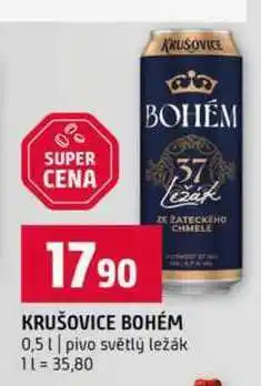 Terno Krušovice bohém plech 0,5 l nabídka