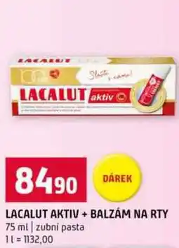 Terno Lacalut Aktiv + balzám na rty 75ml nabídka