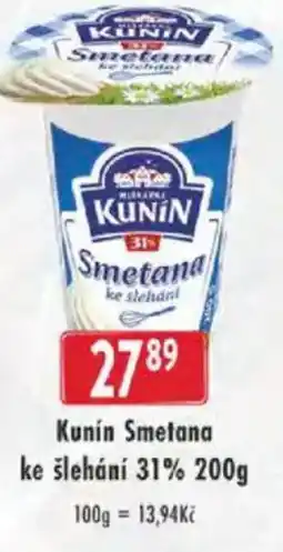 Astur&Qanto Kunín Smetana ke šlehání 31% nabídka