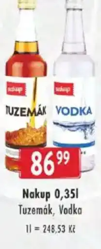 Astur&Qanto Nakup Tuzemák, Vodka nabídka