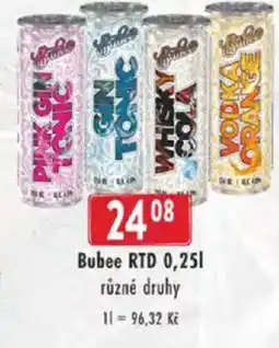 Astur&Qanto Bubee RTD nabídka