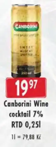 Astur&Qanto Canborini Wine cocktail 7% RTD nabídka