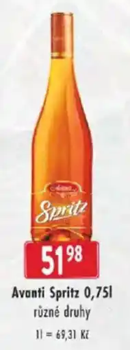 Astur&Qanto Avanti Spritz nabídka
