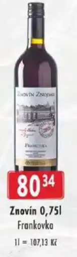 Astur&Qanto Znovín Frankovka nabídka