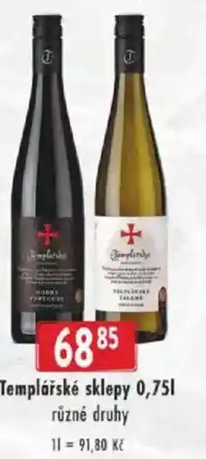 Astur&Qanto Templářské sklepy nabídka