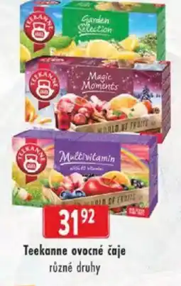 Astur&Qanto Teekanne ovocné čaje nabídka