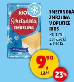 Penny Market SMETANOVÁ ZMRZLINA V OPLATCE RIOS, 200 ml nabídka