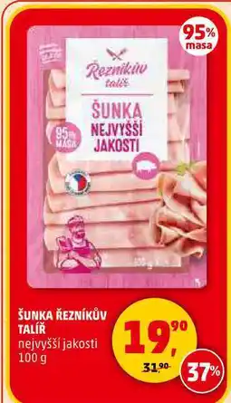 Penny Market ŠUNKA ŘEZNÍKŮV TALÍŘ nejvyšší jakosti, 100 g nabídka
