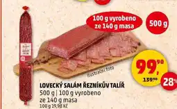 Penny Market LOVECKÝ SALÁM ŘEZNÍKŮV TALÍŘ, 500 g nabídka