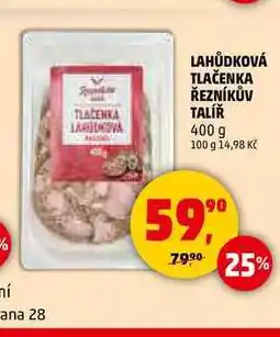 Penny Market LAHŮDKOVÁ TLAČENKA ŘEZNÍKŮV TALÍŘ, 400 g nabídka