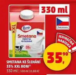 Penny Market SMETANA KE ŠLEHÁNÍ 33% XXL BONI, 330 ml nabídka