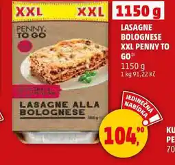 Penny Market LASAGNE BOLOGNESE XXL PENNY TO GO, 1150 g nabídka