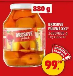 Penny Market BROSKVE PŮLENÉ XXL, 1680/880 g nabídka