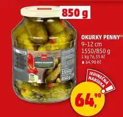 Penny Market OKURKY PENNY 9-12 cm, 1550/850 g nabídka