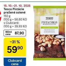 Tesco Tesco Pistácie pražené solené, 150 g nabídka