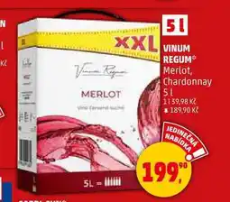 Penny Market VINUM REGUM Merlot, Chardonnay, 5 l nabídka