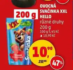 Penny Market OVOCNÁ SVAČINKA XXL HELLO, 200 g nabídka