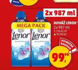 Penny Market AVIVÁŽ LENOR, 2x 987 ml nabídka