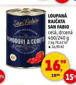 Penny Market LOUPANÁ RAJČATA SAN FABIO, 400/240 g nabídka