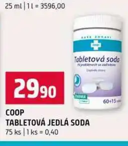 Terno Coop tabletová jedlá soda 75 ks nabídka