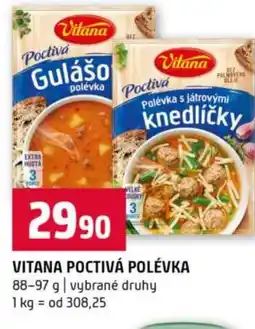 Terno Vitana poctivá polévka nabídka