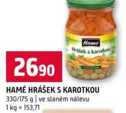 Terno Hamé hrášek s karotkou nabídka