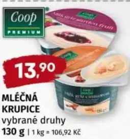Terno Coop mléčná krupice vybrané druhy nabídka