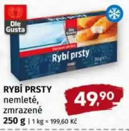 Terno Rybí prsty nemleté, zmrazené nabídka