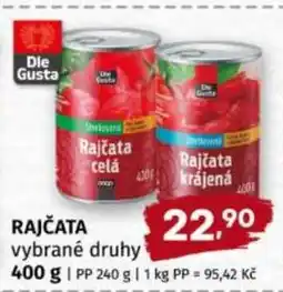 Terno Rajčata vybrané druhy nabídka