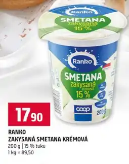 Terno Ranko zakysaná smetana krémová nabídka