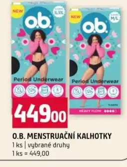 Terno O.b. menstruační kalhotky nabídka